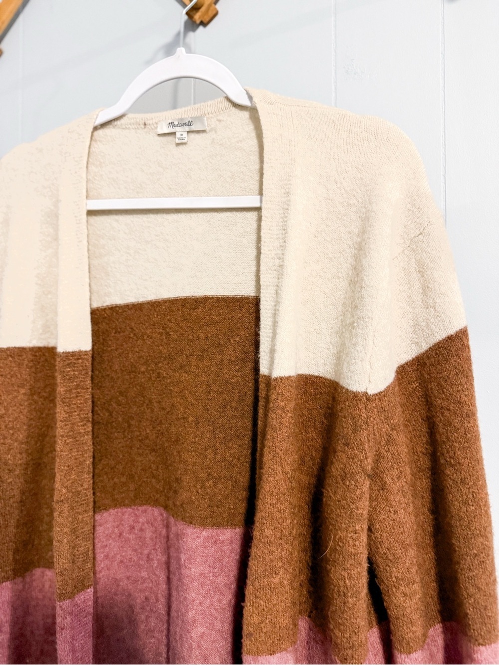 Madewell Kent Striped Colorblock Cardigan Sweater in Coziest Yarn - Picture 10 of 11